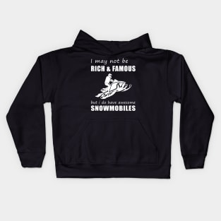 Snowmobile Enthusiast's Humorous Delight T-Shirt Kids Hoodie
